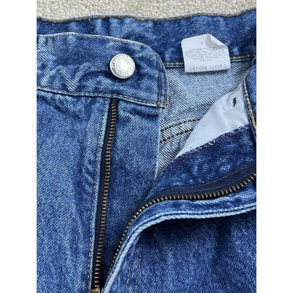 VTG 90s Levis 900 Blank Silver Tab Women 28x30 Tapered Mom Jeans US Fabric Rare - Picture 6 of 12